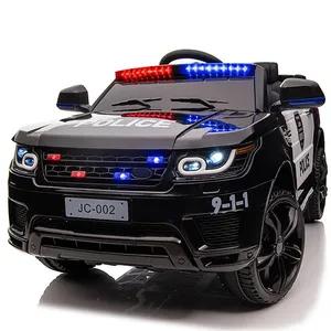 As novas crianças elétrico quatro rodas de tração nas quatro rodas controle remoto carro de brinquedo carro da polícia é legal