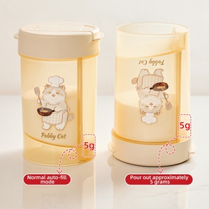 Support Oem Kitchen Spice Salt Plastic <b>Shaker</b> Pepper <b>Bottle</b> Condiments Seasoning Jar with Lid Quantitative Seasoning <b>Bottle</b> - Product Image 4