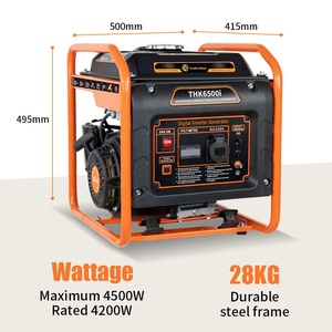 China 4.2KW Single Cylinder Petrol Gasoline <b>Generator</b> 230V 50/60Hz 4500 Watts Single Phase Electric <b>Generator</b> 4-stroke engine - Product Image 2