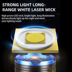 Siêu sáng sạc LED Điện <span class=keywords><strong>Torch</strong></span> Hợp kim nhôm zoom đèn pin với tính năng chống thấm nước cho cắm trại - Product Image 3