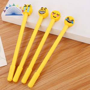 Bolígrafos de Gel Coreanos con Caras Sonrientes, Novedad para Niños, Papelería Kawaii - Product Image 3