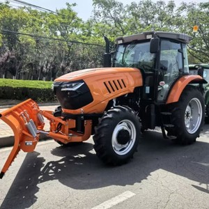 Nouveau tracteur agricole 4x4 de 90 CV à transmission par engrenages avec pelle rétrocaveuse avant, haute productivité, boîte de vitesses pour usage domestique - Product Image 1