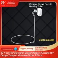 Tube chauffant électrique pour trémie de cendres de dépoussiéreur électrostatique, pour centrales électriques, 380V 0.5KW-1.5KW, avec manchon en céramique