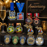Médaille personnalisée en métal moulé sous pression, gravée avec logo personnalisé, trophée de récompense, souvenir de compétition, fabrication OEM, vente en gros, prix de gros