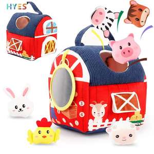 Juguetes para <span class=keywords><strong>Bebés</strong></span> HUIYE <span class=keywords><strong>de</strong></span> 6 a 12 Meses, Caja Sorpresa Misteriosa con 6 Peluches, Juego Sensorial <span class=keywords><strong>de</strong></span> Animales <span class=keywords><strong>de</strong></span> Peluche - Product Image 1