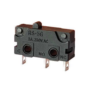 <span class=keywords><strong>Micro</strong></span>-interrupteur mécanique SPDT en plastique 5A 125V à 3 broches, durée de vie mécanique de 30 000 000 cycles pour applications électriques domestiques - Product Image 2