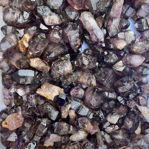 Cristallo di acqua grezza naturale all'ingrosso Enhydro Quartz Super 7 sette punti di cristallo della vescica ametista grezza - Product Image 6