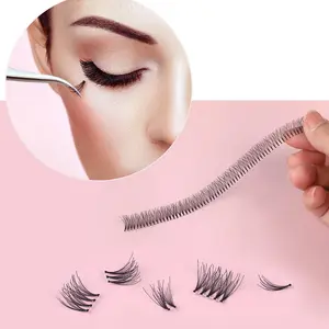 2022 Bameier 베스트 셀러 Pre Cut Eye Lashes 푹신한 가짜 밍크 래쉬 3D 가짜 밍크 도매 속눈썹 클러스터 개별 속눈썹