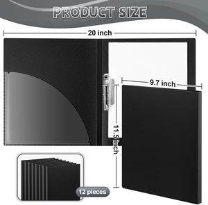 Perforated <strong>Folder</strong> With Pocket, Elastic Metal <strong>Folder</strong> &amp; PE Cover, Acyclic Binder For <strong>Office</strong> And School Supplies. - Product Image 6