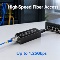 Módulo Transceptor de Fibra Óptica Mini SFP, Módulo Óptico Enchufable de Formato Pequeño para Equipos de Red FTTH FTTX