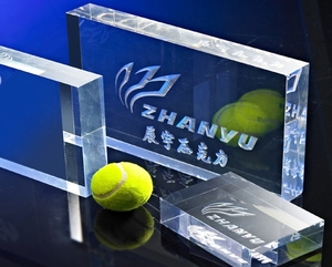 Tùy chỉnh thiết kế đúc tấm <span class=keywords><strong>Acrylic</strong></span> 25mm-50mm dày mờ rõ ràng khối nhựa cho quảng cáo đúc và cắt dịch vụ - Product Image 3