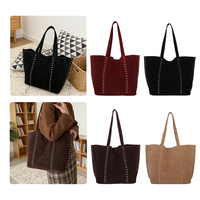 Sac fourre-tout pour femmes, mode décontractée, logo personnalisé en gros, grande capacité, sac pour femmes, compact et tendance, sac à bandoulière unique, durable