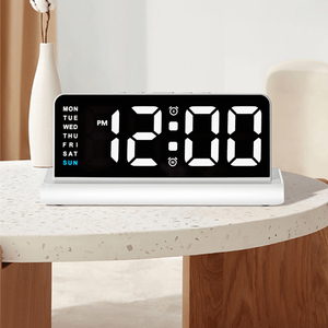 Sveglia Digitale LED al Neon Personalizzata, Orologio <span class=keywords><strong>da</strong></span> Tavolo Intelligente per Casa - Product Image 3
