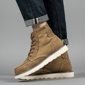 Botas Térmicas Unisex de Invierno, de Cuero Genuino, Impermeables, con Forro de Tela, Plantilla de Felpa, Suela Gruesa y Cómoda, de Goma EVERGREEN - Product Image 4