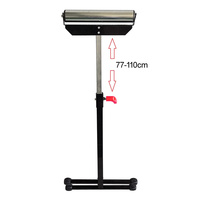 Support à roulettes pliable en acier réglable en hauteur avec une capacité de charge de 60 kg pour le travail du bois