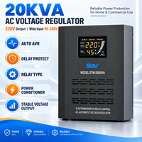 Régulateur de tension automatique 20 KVA, stabilisateur de tension AC AVR, sortie 220 V, entrée large 90-280 V, type relais, conditionneur de puissance