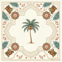 Jeu de Mahjong Américain Thème Plage Tropicale 160 Tuiles, Motif Artistique Personnalisé, Kit de Jeu de Mahjong, Cadeau pour les Amateurs de Mahjong