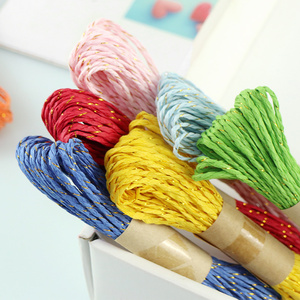 Vente chaude Haute Résistance Du Fil De Papier Torsadé Papier Raphia Cordes 2 Brins Cordon De Papier pour Crochet - Product Image 6