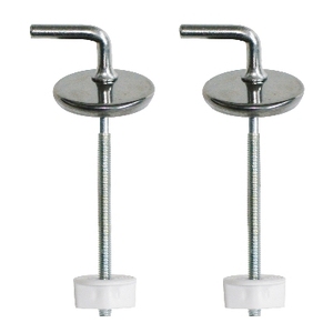 Kit de bisagras de repuesto S082K para asientos de inodoro, tornillo metálico con base de plástico - Product Image 1