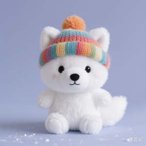 Peluche di peluche personalizzato nuovo Design soffice simula bambola di <span class=keywords><strong>volpe</strong></span> <span class=keywords><strong>artica</strong></span> giocattoli di peluche mascotte personalizzati - Product Image 3