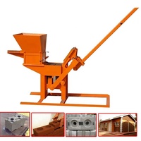 Machine à mouler des briques en terre cuite manuelle QMR2-40, machine à fabriquer des briques en terre cuite compressée, machine à fabriquer des briques en terre cuite interverrouillées