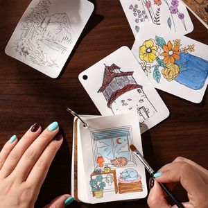 Quaderno d'arte della serie Wilderness on <span class=keywords><strong>Paper</strong></span> per studenti delle scuole elementari, quaderno d'arte per bambini - Product Image 4