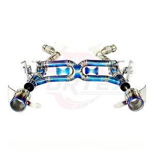 Sistema de Escape Completo Oortex Burned Blue Titanium con Tubos con Válvulas para Ferrari 488 GTB Spider 3.9T 2015-2019, Kits de Modificación Bolt-On - Product Image 4