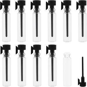 Venta al por Mayor de 100 Piezas de Botellas de Vidrio Transparente de 0.5ml, 1ml, 2ml y 3ml para Muestras de Aceites Esenciales, Frascos con Gotero de Vidrio, Impresión Serigrafiada - Product Image 1