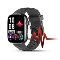 Montre connectée avec surveillance de la fréquence cardiaque ECG, analyse du sommeil basée sur l'IA, écran AMOLED carré axé sur la santé, montre de sport GTS20