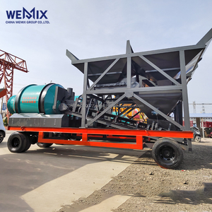 YHZM750 Planta de dosificación de hormigón móvil Mezclador de tambor Tipo de tambor Planta de mezcla móvil - Product Image 1