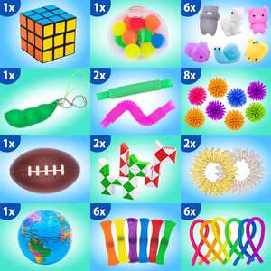 Juego de Juguetes Novedosos 2025: Fidget Bean Spinner, Poppet, Calendario de Adviento para Niños, Popit, Huggi Wuggi, Snake Cube Pack - Product Image 2