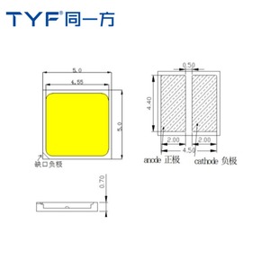 Hiệu quả phát sáng cao chỉ số hoàn màu cao ra 80 cho chiếu sáng ngoài trời công suất cao 5050 SMD <span class=keywords><strong>LED</strong></span> 30V 2700k-6500K Dimmable - Product Image 3