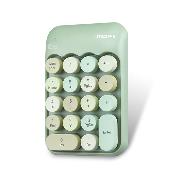 Professional Financial Accounting Numeric Retro Keypad Wireless Connect Mechanical Keyboard