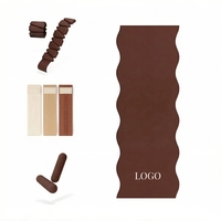 Tapis de yoga en caoutchouc PU antidérapant écologique avec logo personnalisé, forme de vague naturelle, portable pour le fitness, accessoires de Pilates