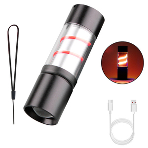 Mini LED Bright and Colorful Flashlight Portable and Multifunctional Outdoor Lighting USB Charging Atmosphere Camping <b>Light</b> - Product Image 4
