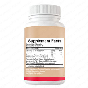 Oem/odm יעיל גדילה כמוסות 60 תוספי צמחים למבוגרים לא לנשים בהריון - Product Image 2