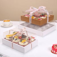 Vente en gros de boîtes à gâteaux rigides emballage pour biscuit cupcake macaron dessert mariage emballage alimentaire 4 6 9 12 séparateurs