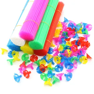 Hot Sale High Quality Plastic Material Latex Balloon Sticks And Cups