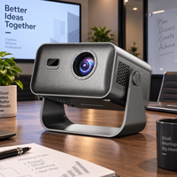 Projecteur d'affaires, projecteur de fenêtre, lunettes 3D, projecteur vidéo de poche, projecteur sans fil 4K Lumens pour le bureau et les enfants
