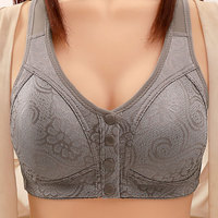 Soutien-gorge de sport confortable pour femmes d'âge moyen et âgées, sans anneaux, à boucle avant, anti-affaissement, taille plus, pour mère