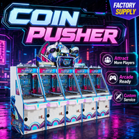Machine de jeu d'arcade à pousser les pièces pour centres de jeux, machine de jeu d'intérieur à monnayeur, qualité stable et vente mondiale de machines à pousser les pièces