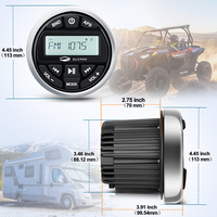 GUZARE Récepteur stéréo étanche Marine BT DAB Radio Marine Audio FM AM Lecteur MP3 de voiture pour ATV UTV RV Yacht Moto