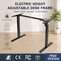 Base de bureau électrique réglable en hauteur, moderne, pour position assise ou debout, avec cadre métallique extensible, multi-usages