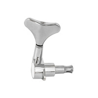 Guitar Accessories Bass Fully Enclosed Tuning Pegs 4-String Alloy Silver Fishbone Bass Fully Enclosed String Posts