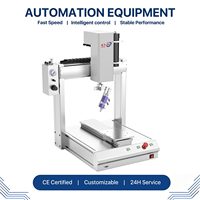 Dispenser Rotary Presisi Tinggi Satu Kepala, Mesin Aplikasi Lem Otomatis Benchtop Kontrol Cerdas