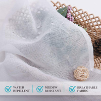 Rideaux transparents imperméables pour l'extérieur, résistants aux UV, avec œillets, pour patio et gazebo, rideaux prêts à poser résistants aux intempéries