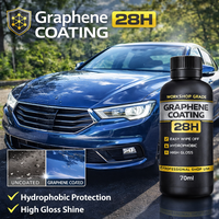 GRAPHONEX Voltron 28H Revêtement Céramique au Graphène Entretien Automobile Application Facile Hydrophobe Brillant Épaisseur 60µm Dureté 12 Garantie 10 Ans