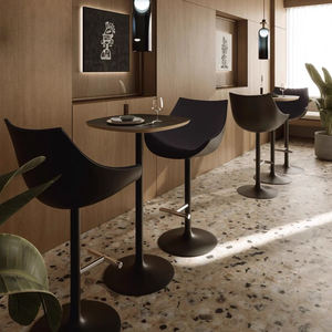 Luz de escritorio de recepción de Hotel de fibra de vidrio moderna del norte de Europa, silla de barra alta giratoria de recepción de Bar transparente de lujo Casina para comedor - Product Image 2