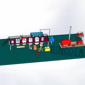 50tpd Oplosmiddelextractie-Installatie Voor Sojaolie/Extractiemachine Voor Sojaolie/Ruwe Olieraffinaderij Voor Soja