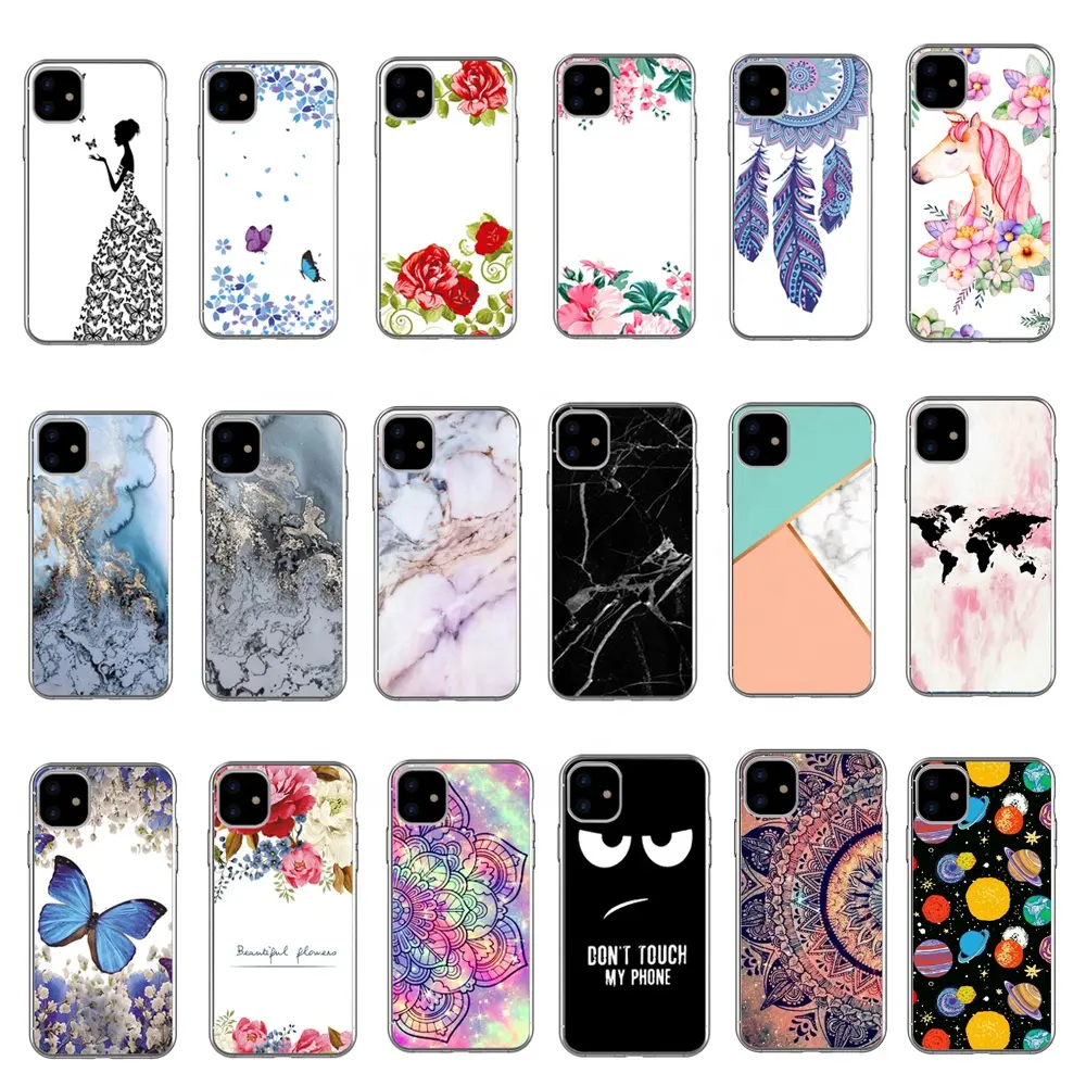 Sublimation Soft Transparent UV Printed Clear Tpu Phone Case for iPhone 13 12 11